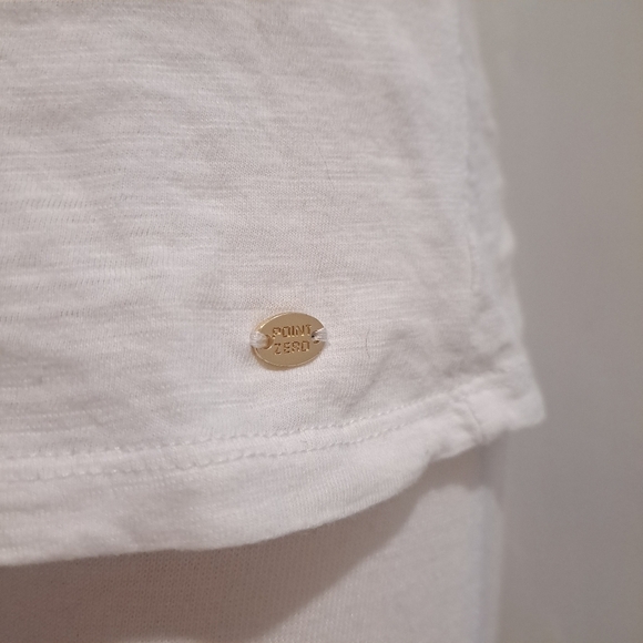 Point Zero | White colorful Mandela boho sleevless shirt lace details - Picture 3 of 8